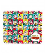 Mouse pad Quadriculado Personagens 18x21.5cm - Turma Da Mônica